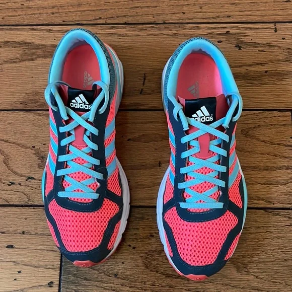Womens Size 9 adidas Marathon 10 running shoes in Red Zest.
